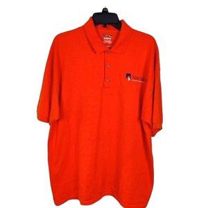 State University of New York Suny New Paltz GILDAN Tag XL Orange College Polo